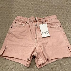 Zara Denim Pink Shorts Size 2